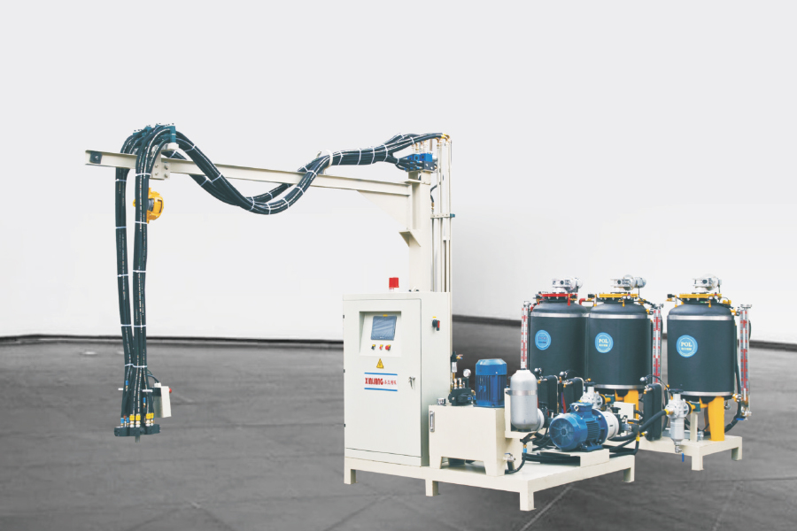 Kolmen komponentti polyuretaani Korkeapaine vaahtoava injektiokone